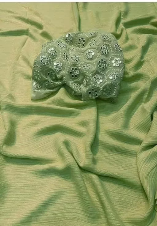 Alisha Classy Georgette Embroidered Sarees - Image 2