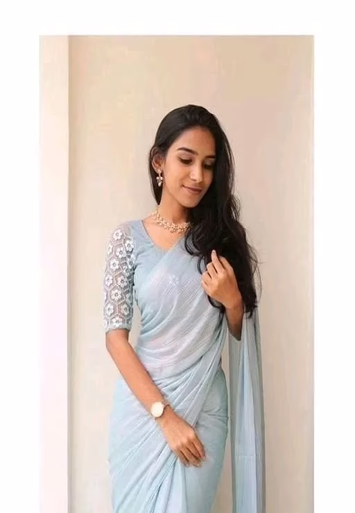 Alisha Classic Georgette Embroidered Sarees - Image 3