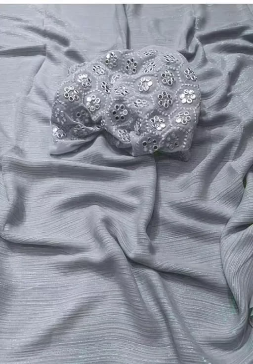 Alisha Classic Georgette Embroidered Sarees - Image 2