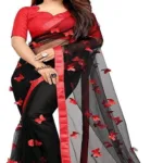 Adrika Banarasi Net Black Sarees