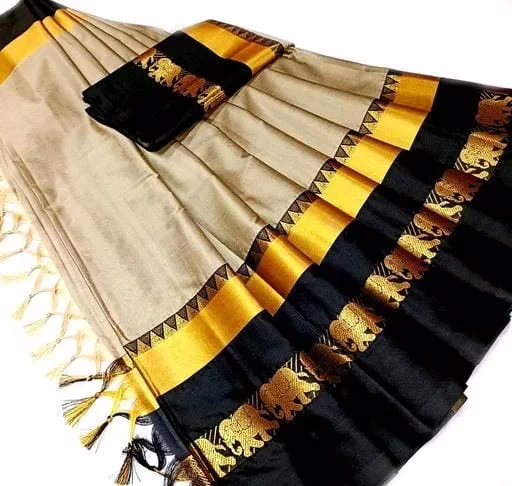 Jivika Designer Multi Petite Cotton Silk Sarees