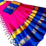Jivika Designer Pink Petite Cotton Silk Sarees