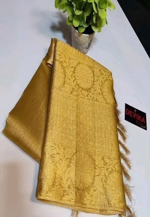 Tissue Tassels and Latkans Saree With Blouse - Image 4