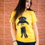 Attractive Yellow Women's Cotton T-Shirts