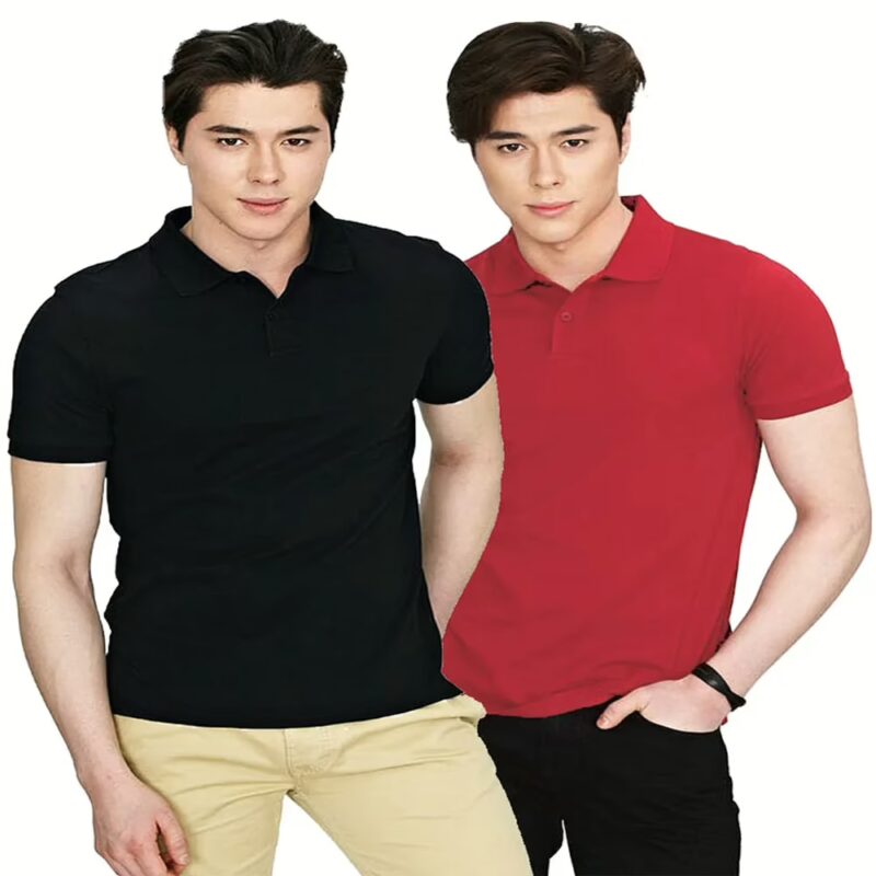 Season Black And Red Half Sleeves T-shirts - Combo Of 2