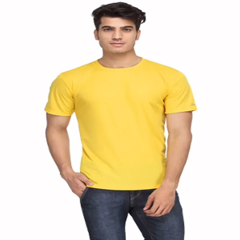 Season Men's Polyester T-shirt - Yellow - Image 2