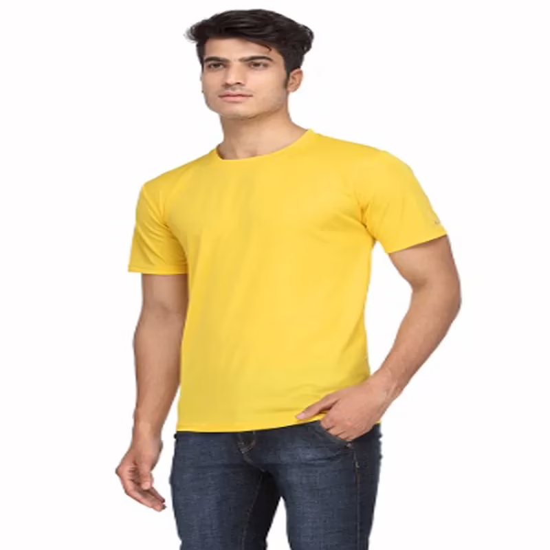 Season Men's Polyester T-shirt - Yellow - Image 3