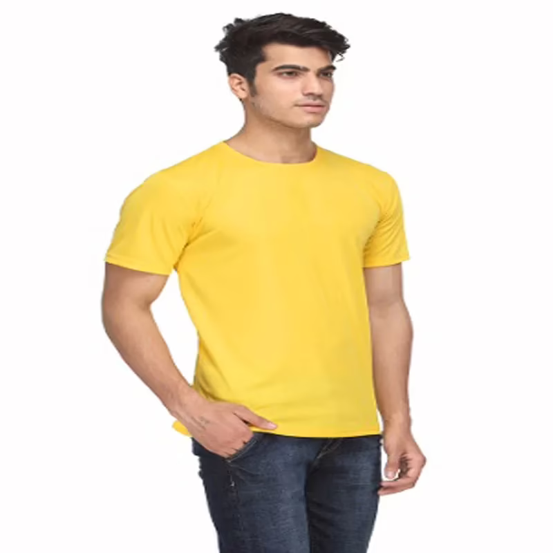 Season Men's Polyester T-shirt - Yellow - Image 4