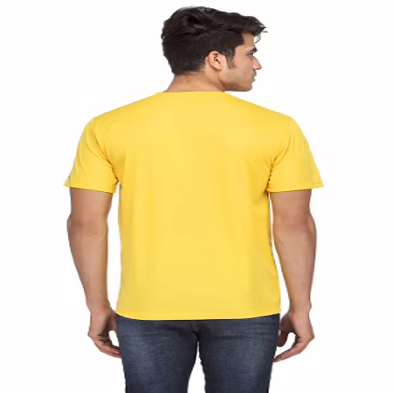 Season Men's Polyester T-shirt - Yellow - Image 5