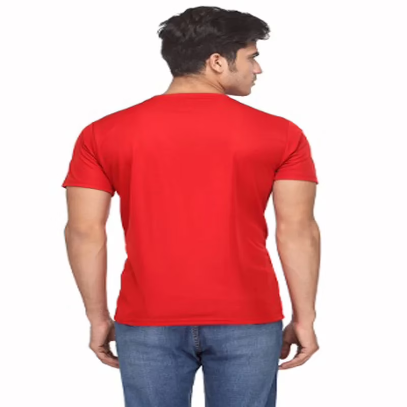 Season Men's Polyester T-shirt - Red - Image 4