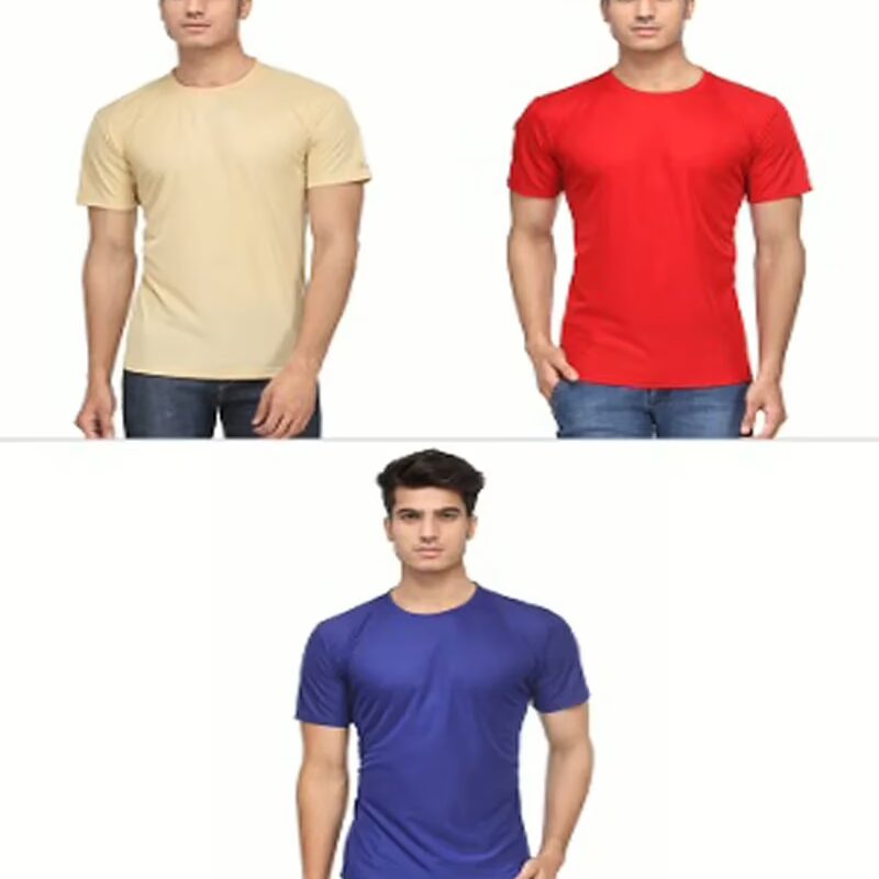Season Men's Polyester T-shirt - Set Of 3