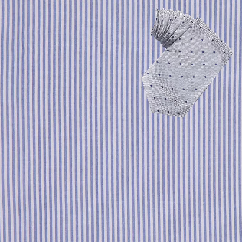 Raymond Men Poly Blended Shirt Fabric White Free Tie