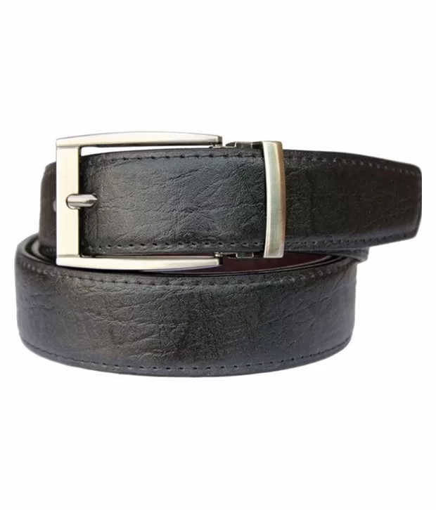 Black Leather Belt for Men