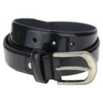 Black Leather Belt For Men