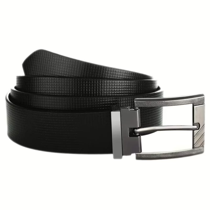 Black Leather Belt for Men