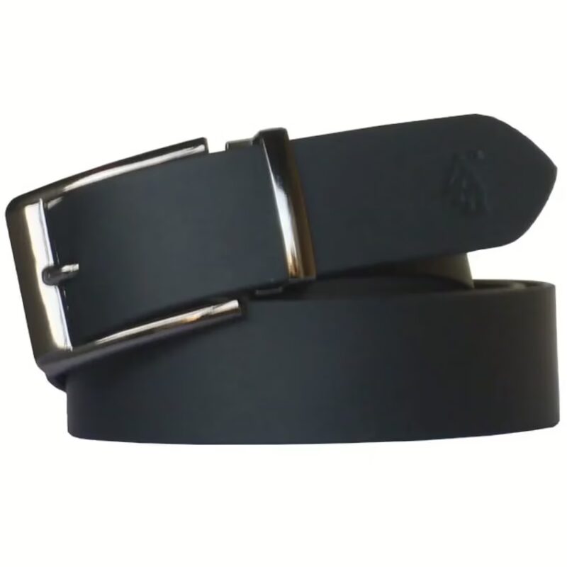 Black Leather Formal Men's Belt
