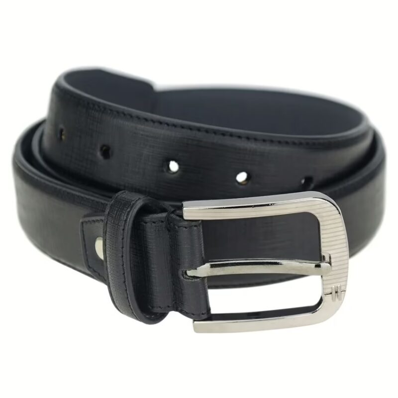 Black Leather Belt For Men