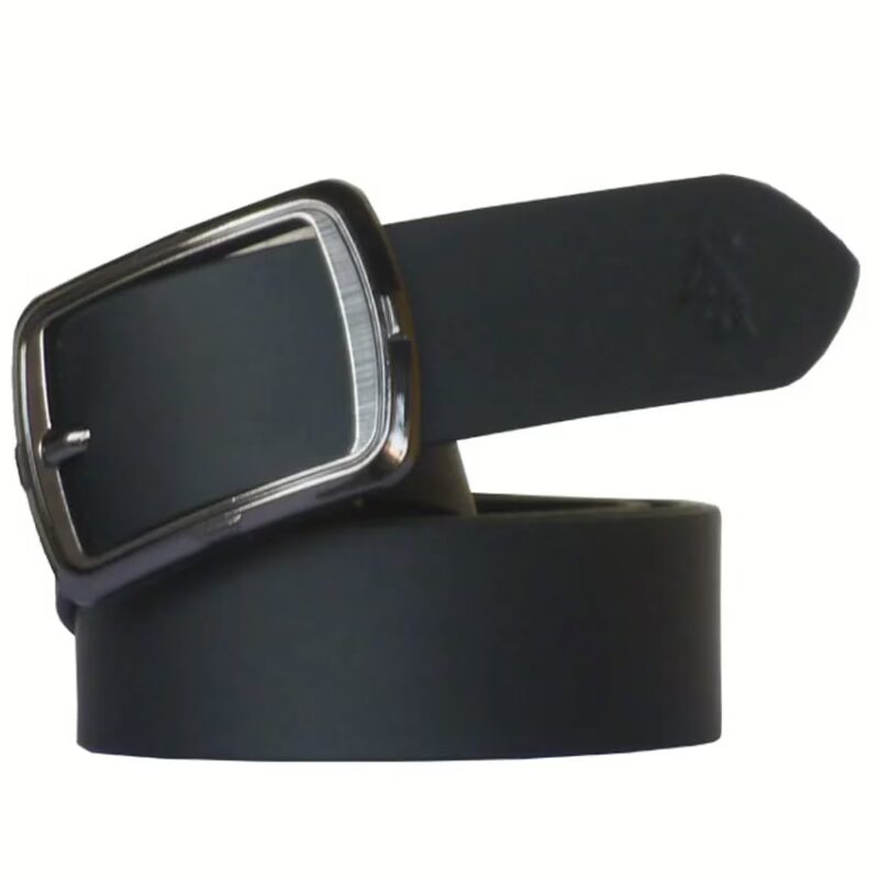 Black Leather Formal Men's Belt