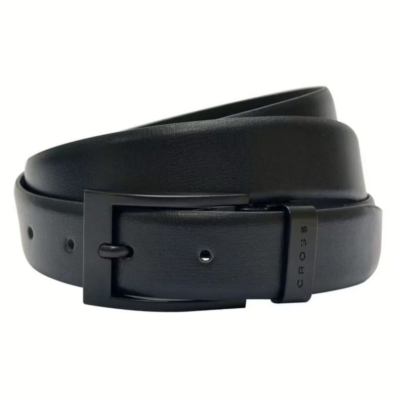 Black Leather Belt for Men