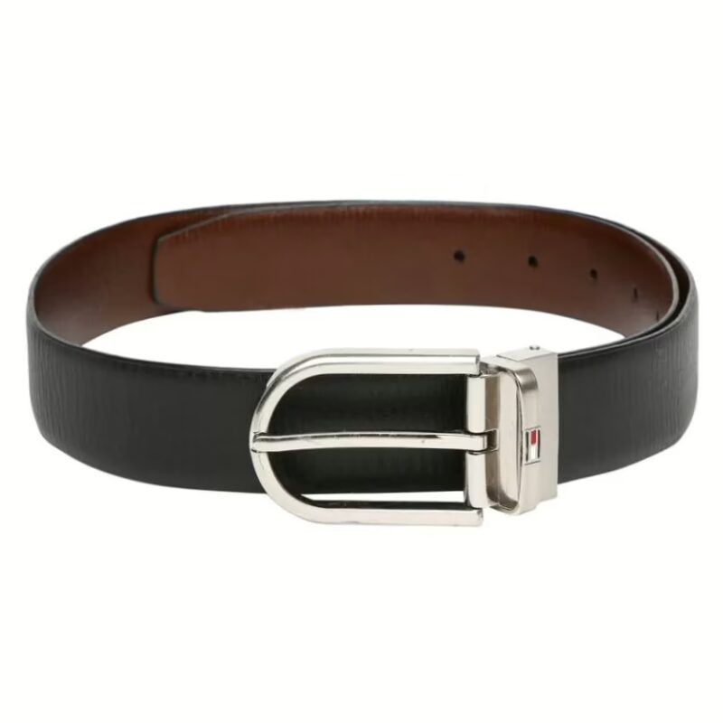Black Leather Belt for Men