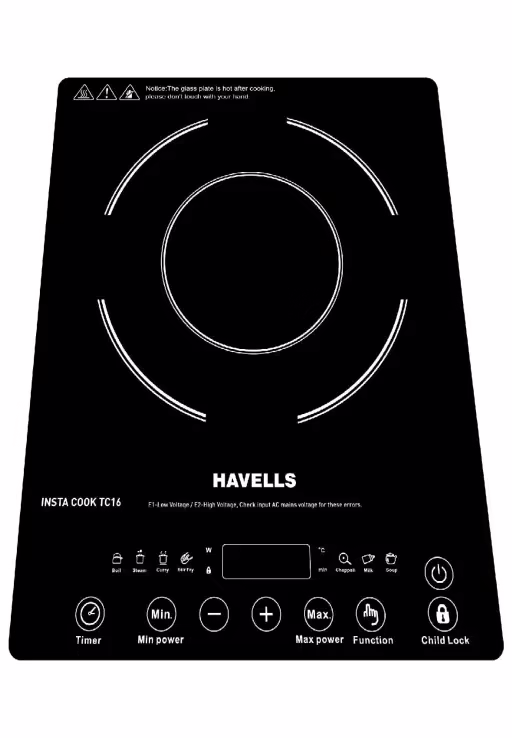 Havells by Havells INSTA COOK TC 16 Induction Cooktop??(Black, Touch Panel)