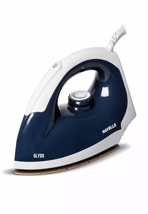 HAVELLS glydo 1000 W Dry Iron (Charcoal Blue)