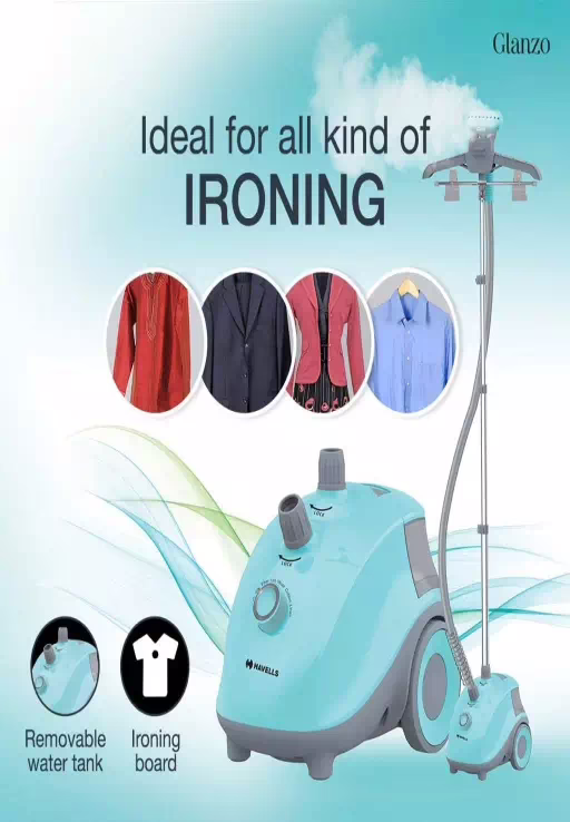 HAVELLS Glanzo 1650 W Garment Steamer??(Blue, Grey, Silver)