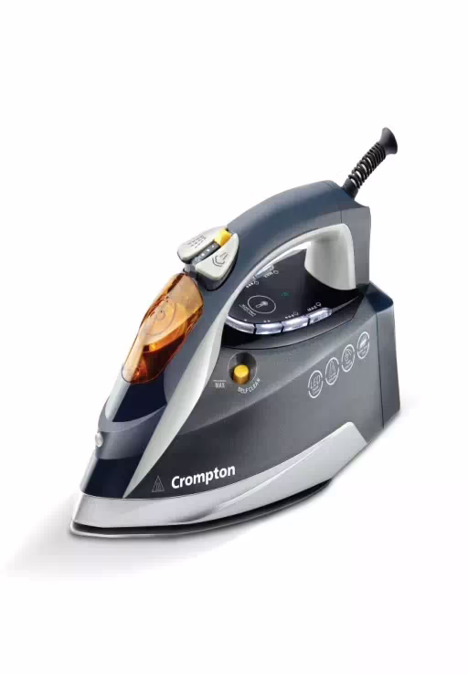 Crompton FabriAutotech Feather Touch Temperature Control 2200 W Steam Iron(Black)