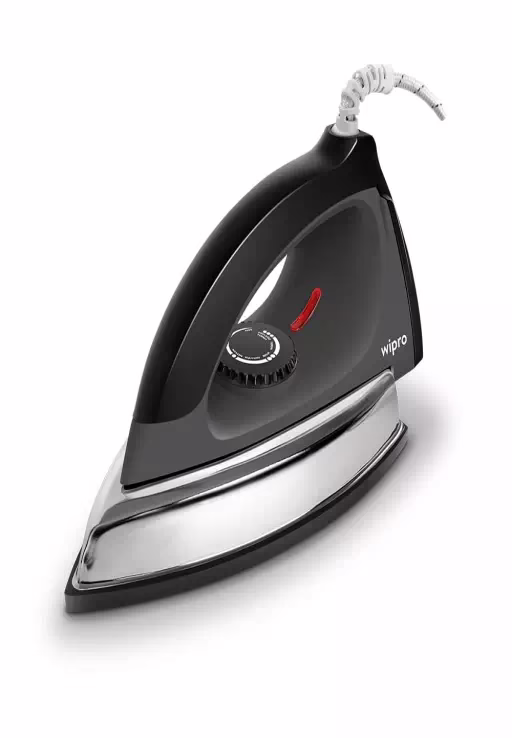 Wipro Vesta Heavyweight Automatic Dry Iron|Quick Heat Up 1000 W Steam Iron??(Black)