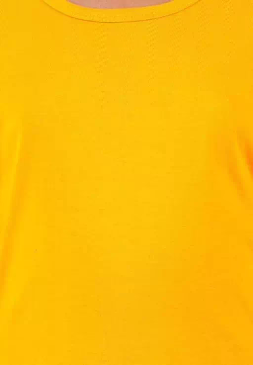 Pack of 2 Yellow Cotton Girls Full Sleeve Cotton T Shirt - Image 3