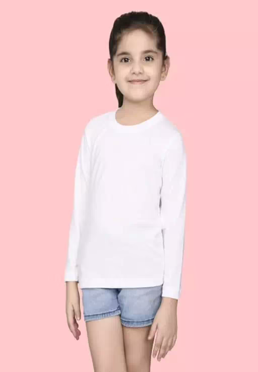 Black White Girls Kids T-Shirts - Image 3