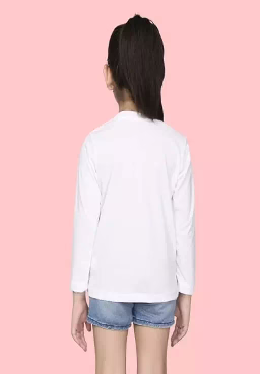 Black White Girls Kids T-Shirts - Image 4