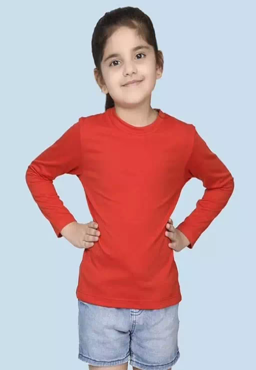 Black Red Girls Kids T-Shirts - Image 2