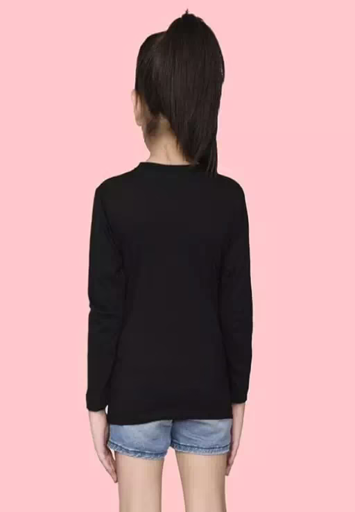 Black Red Girls Kids T-Shirts - Image 4