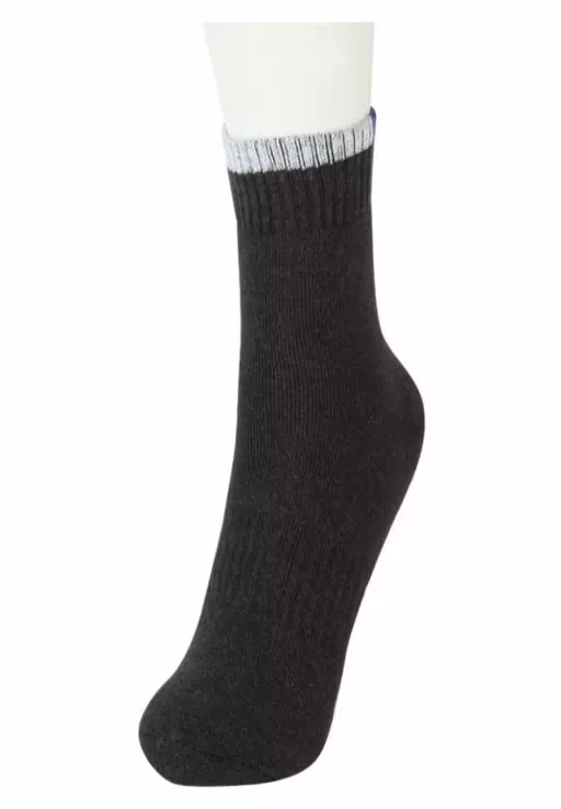 Black Formal High Ankle Length 3 Pair Socks - Image 2
