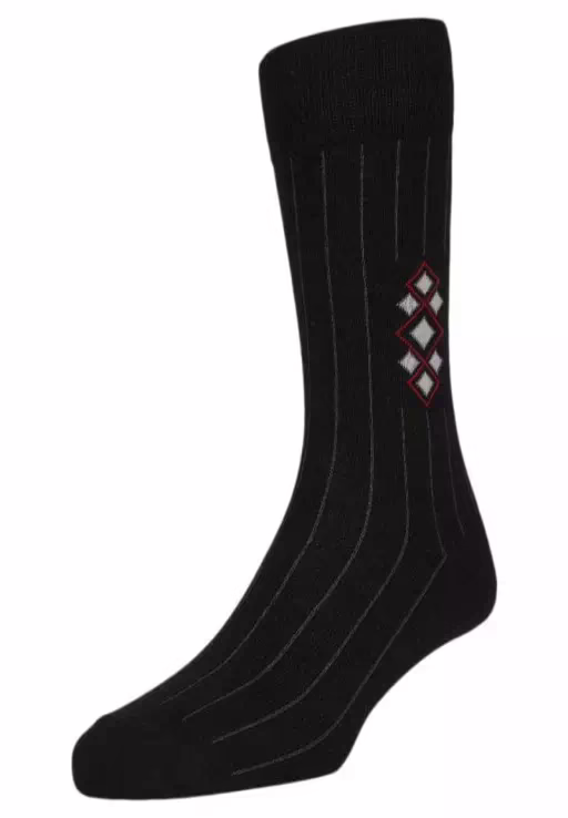 Seasons Multi Formal Full Length Socks 3 Pair - Image 2