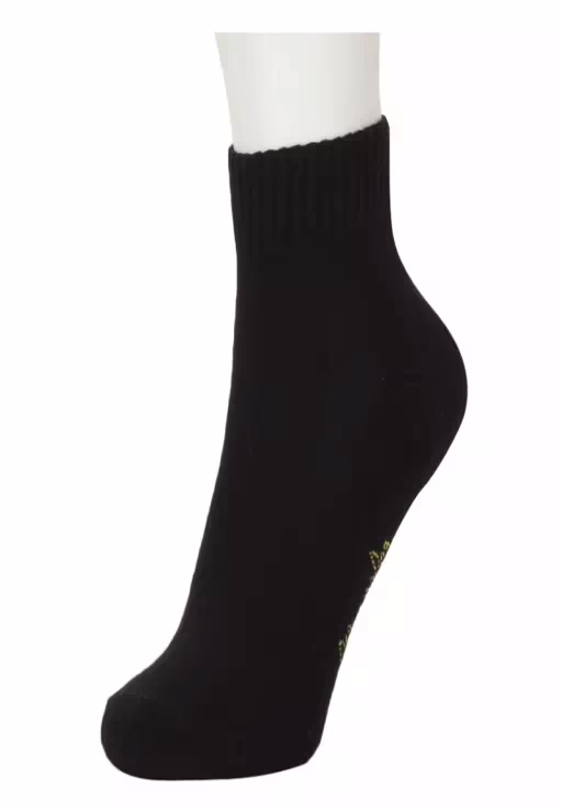 Black Casual Ankle Length 3 Pair Socks - Image 2