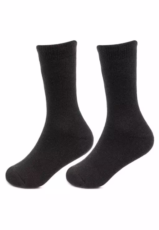 Woolen Plain Kids Socks 2 Pair Pack