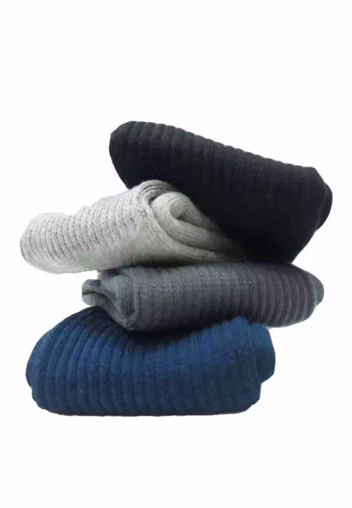 Plain Full Length Sports Socks - Set Of 4 - Image 2