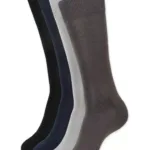 Pack of 4 Plain Premium Cotton Socks (Assorted)