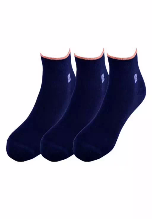 Seasons Black Casual Ankle Length Socks 3 pair
