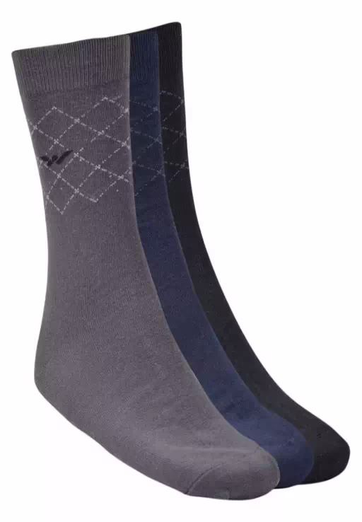 Multicolour Cotton Full Length Socks - Pack of 3 Pair