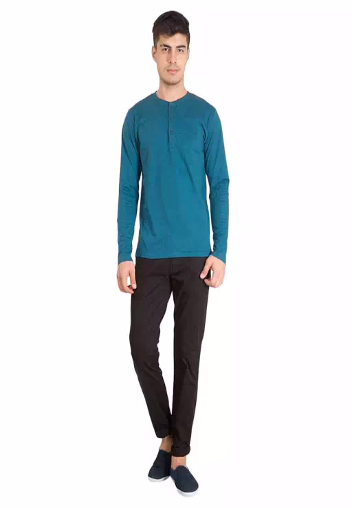 Black Slim Fit Chinos For Men - Image 2