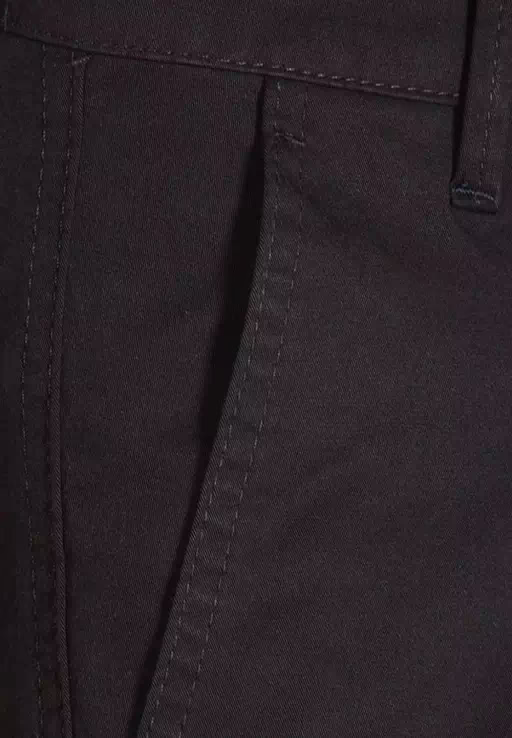 Black Slim Fit Chinos For Men - Image 4