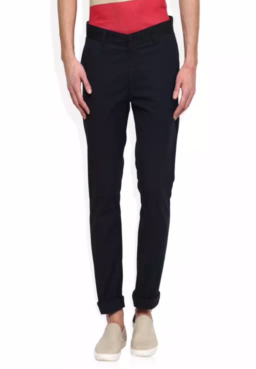 Black Slim Fit Trousers - Image 2