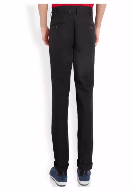 Black Regular Flat Trouser - Image 2