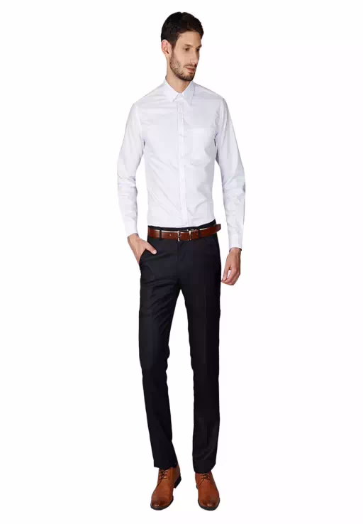 Black Regular Fit Formal Trouser
