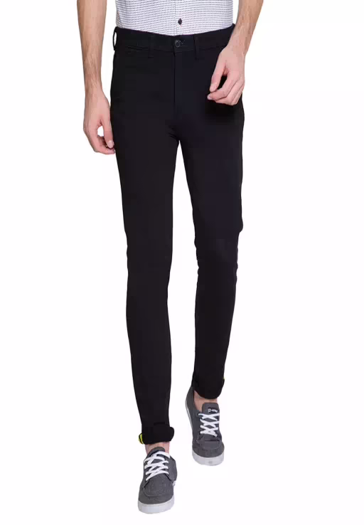 Seasons Black Slim Fit Trouser
