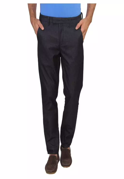 Men Black Slim Fit Trouser