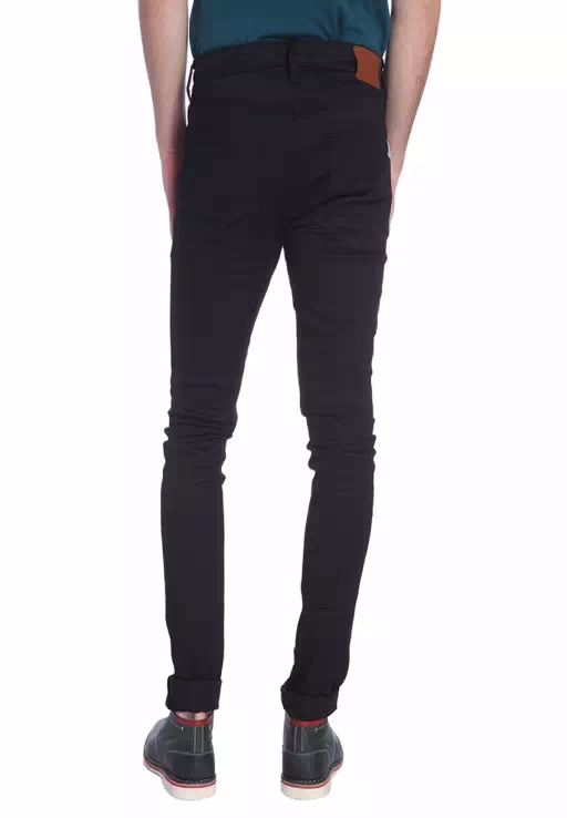Black Slim Fit Casual Trouser - Image 2
